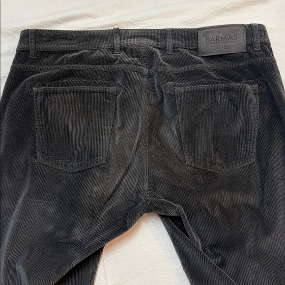 Barmas 5 Pocket Jean Cut Pants Size 38 US In Black Cotton Blend Corduroy - Picture 14 of 14